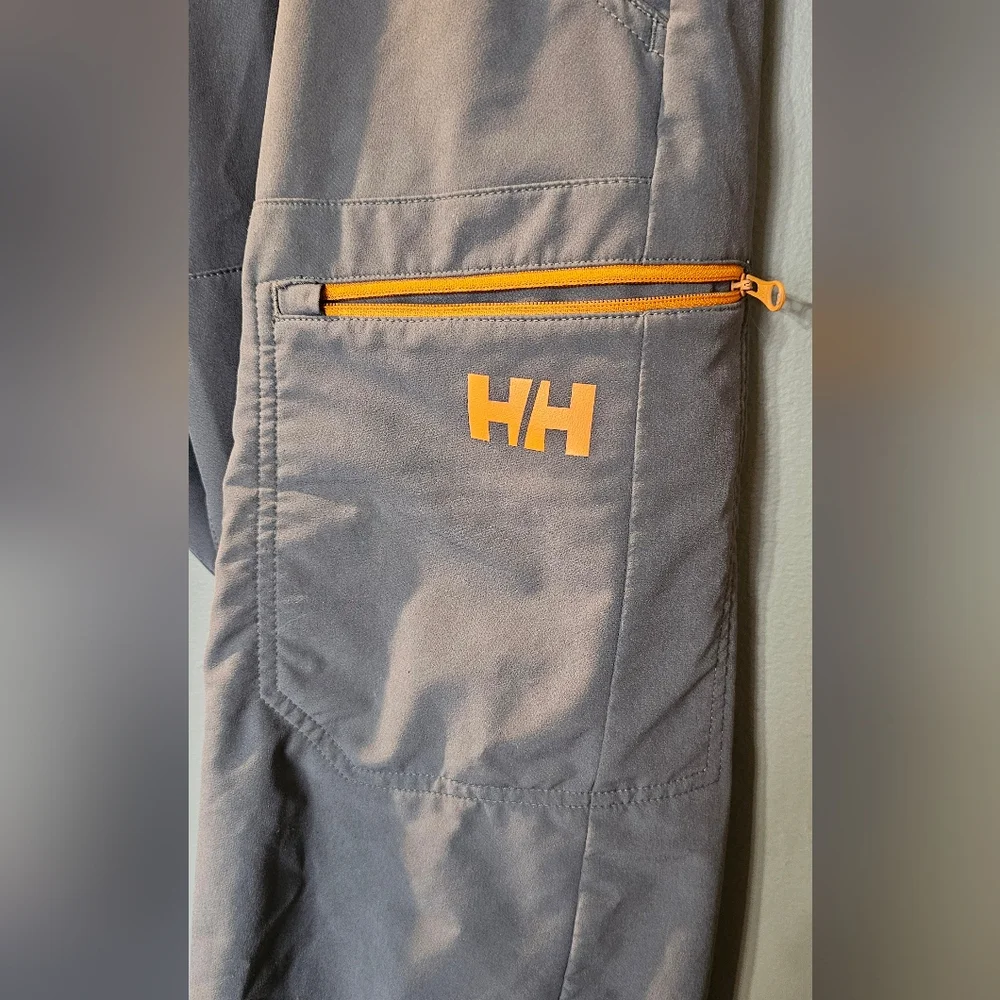 Helly Hansen Grey/Orange Softshell Brono Hiking Pants Mens Size XL